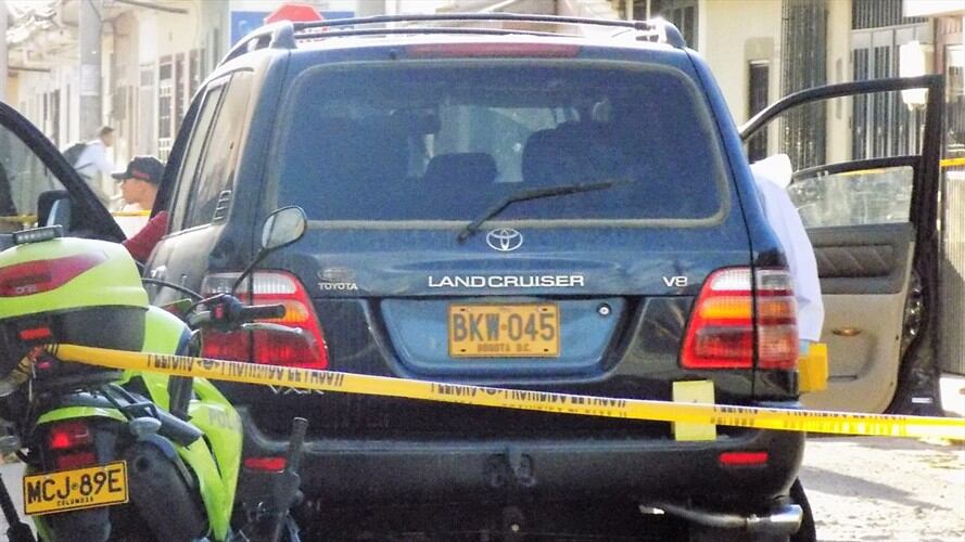 El abogado se movilizaba en una camioneta por la Carrera Segunda con Calle 10 cuando sufrió el ataque . Foto: Cortesía Sucesos Cauca