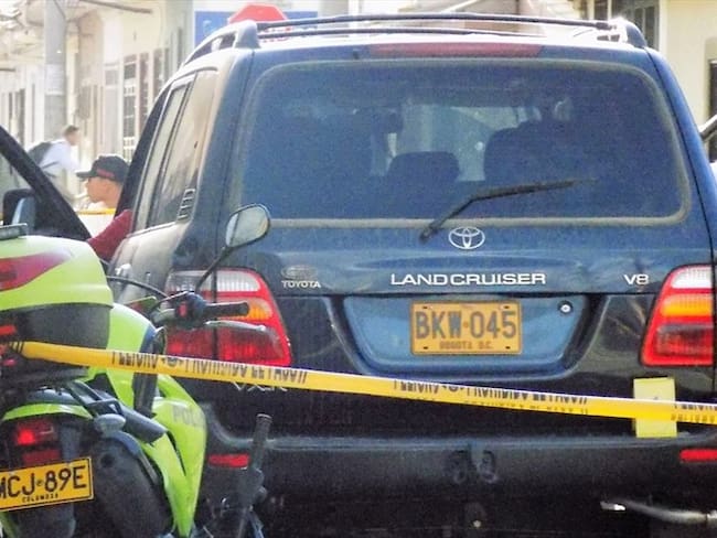 El abogado se movilizaba en una camioneta por la Carrera Segunda con Calle 10 cuando sufrió el ataque . Foto: Cortesía Sucesos Cauca