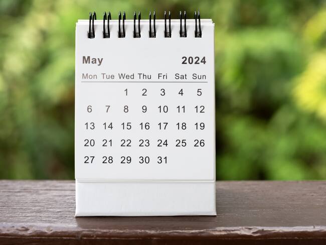 Calendario mayo 2024.