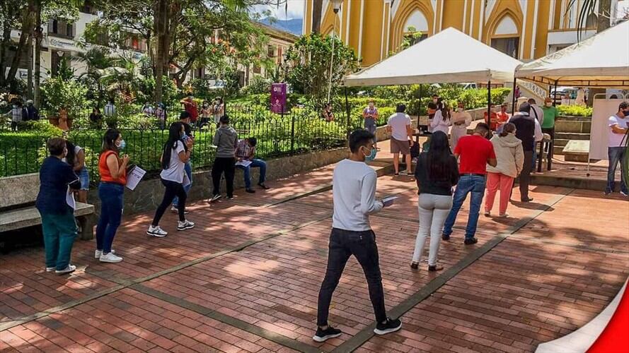 El personal de salud está agotado y con sobre carga laboral. . Foto: Alcaldía de Garagoa