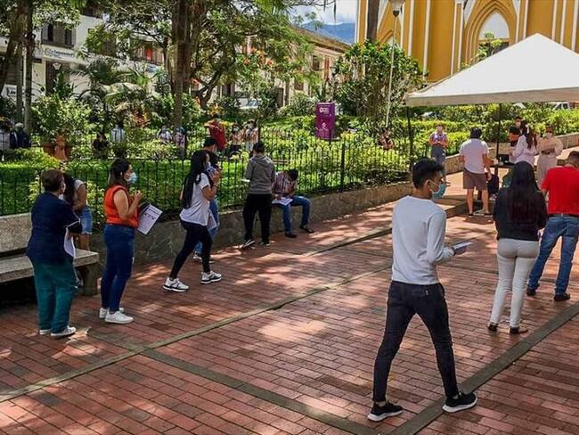 El personal de salud está agotado y con sobre carga laboral. . Foto: Alcaldía de Garagoa