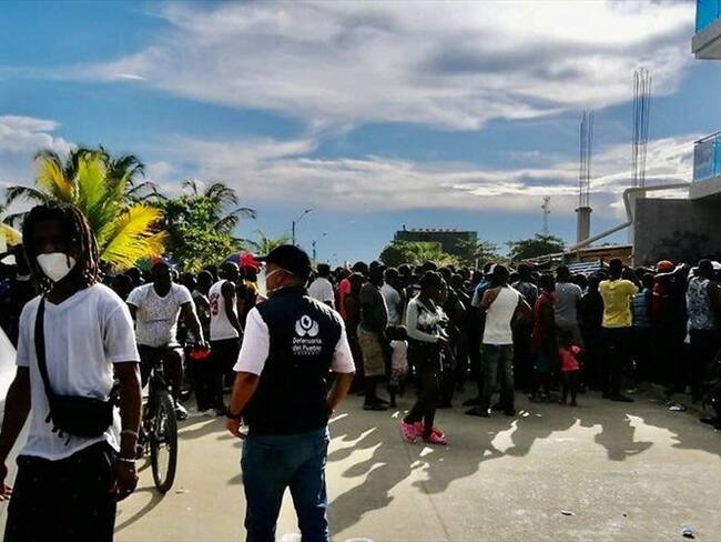 Necoclí no tiene los recursos para provisionar a migrantes haitianos: personero