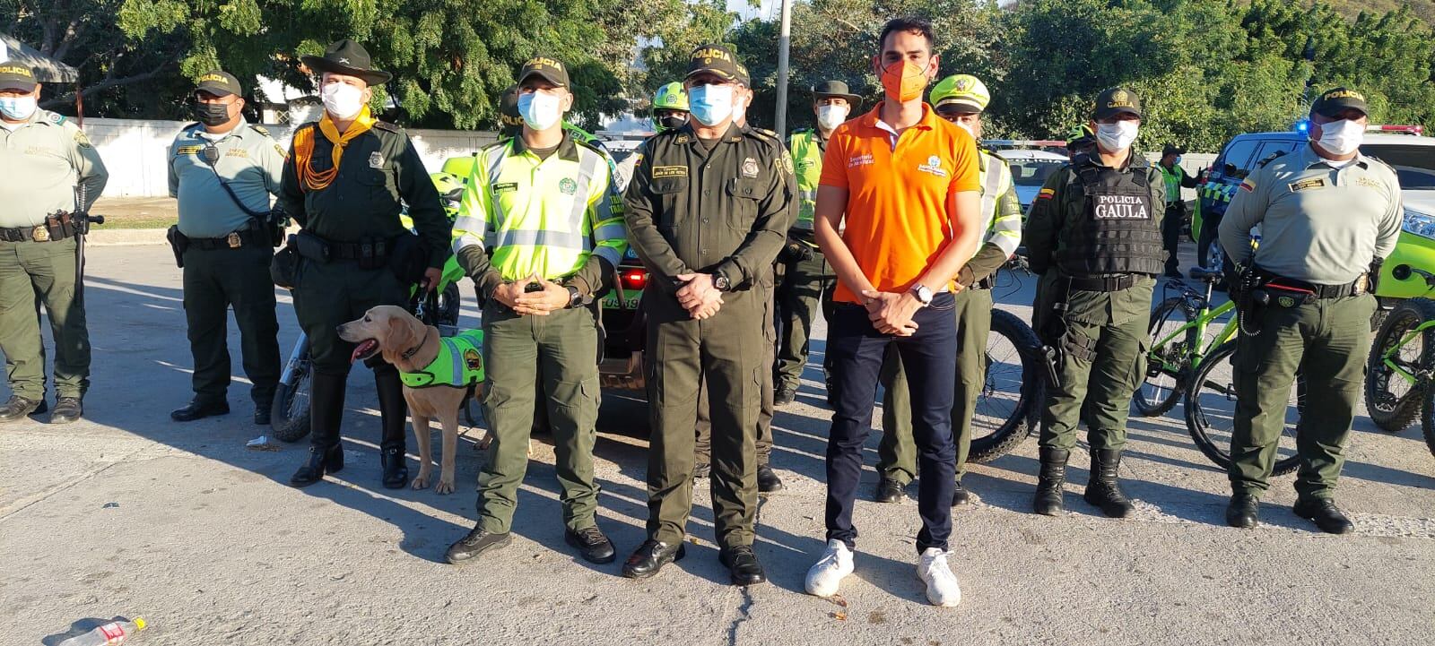 Más de 100 policías reforzarán la seguridad en Santa Marta durante el mes de diciembre. Foto: Cortesía Policía