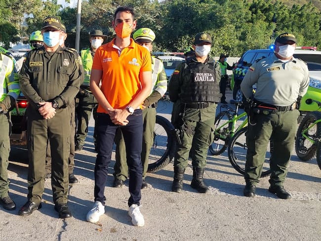 Más de 100 policías reforzarán la seguridad en Santa Marta durante el mes de diciembre. Foto: Cortesía Policía