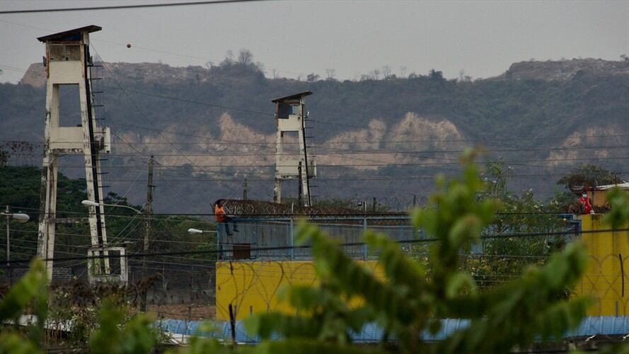 Cárcel en Guayaquil en donde hubo una masacre de reclusos. Foto: FERNANDO MENDEZ/AFP via Getty Images