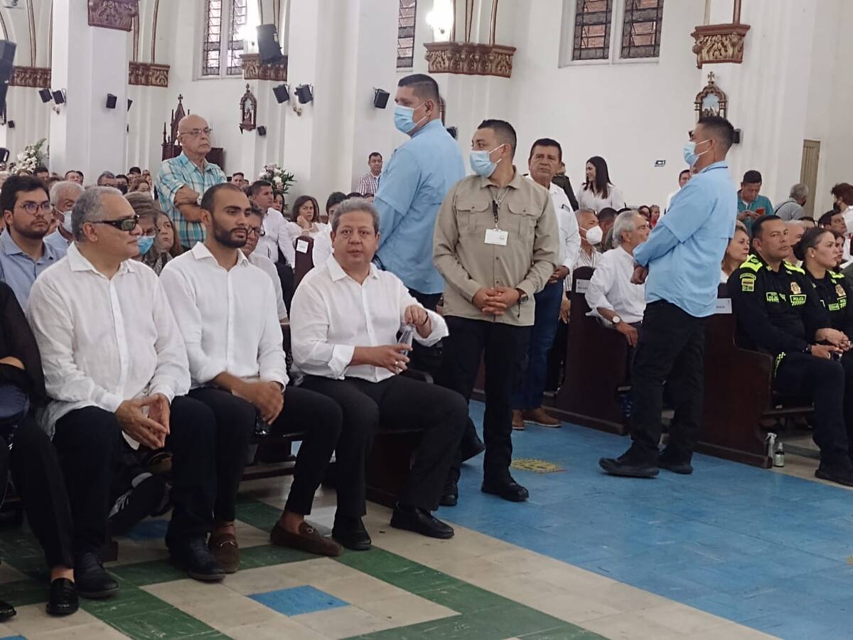 Gobernador del Huila le dio el último adiós a su esposa Clara Cecilia Moreno