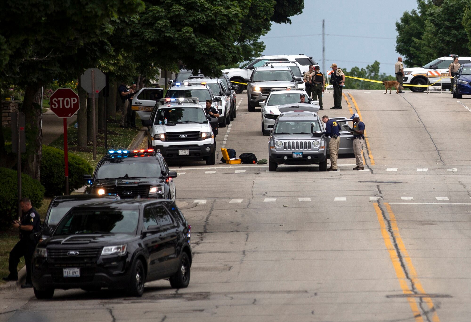 Tiroteo en Highland Park, Illinois. (Photo by Jim Vondruska/Getty Images)