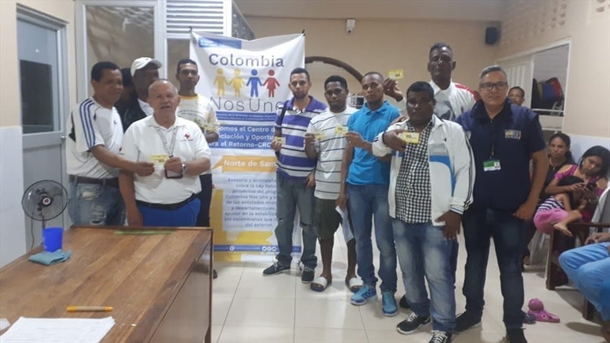 La Cancillería y la Cruz Roja Colombiana apoyan el proceso.. Foto: Cancillería