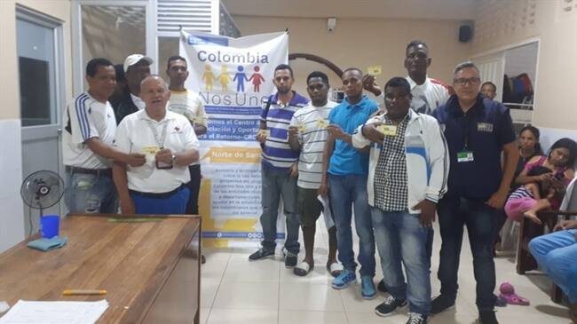 La Cancillería y la Cruz Roja Colombiana apoyan el proceso.. Foto: Cancillería