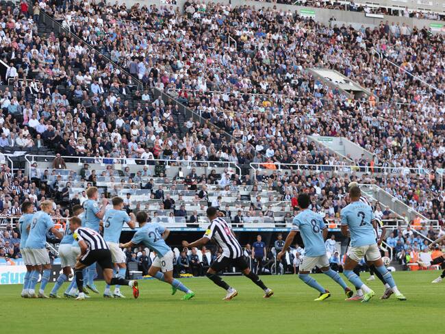 Newcastle United y Manchester City en St. James Park. Foto: Matthew Ashton - AMA / Getty Images