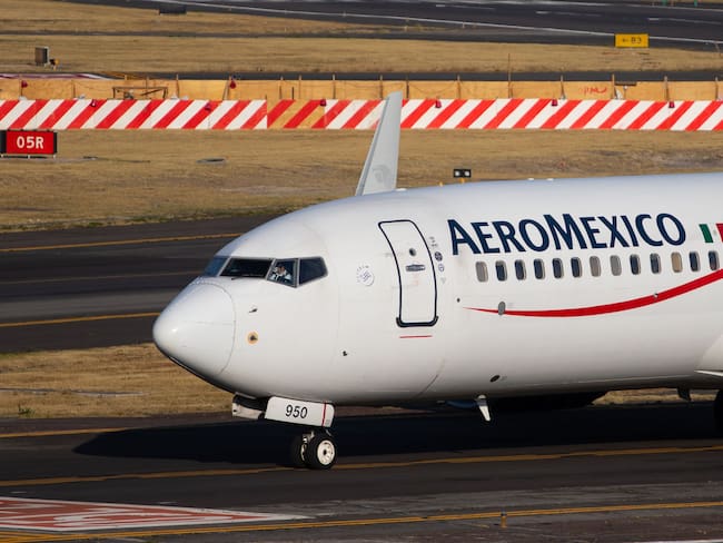 Aeroméxico, imagen de referencia. (Photo by Daniel Cardenas/Anadolu Agency via Getty Images)