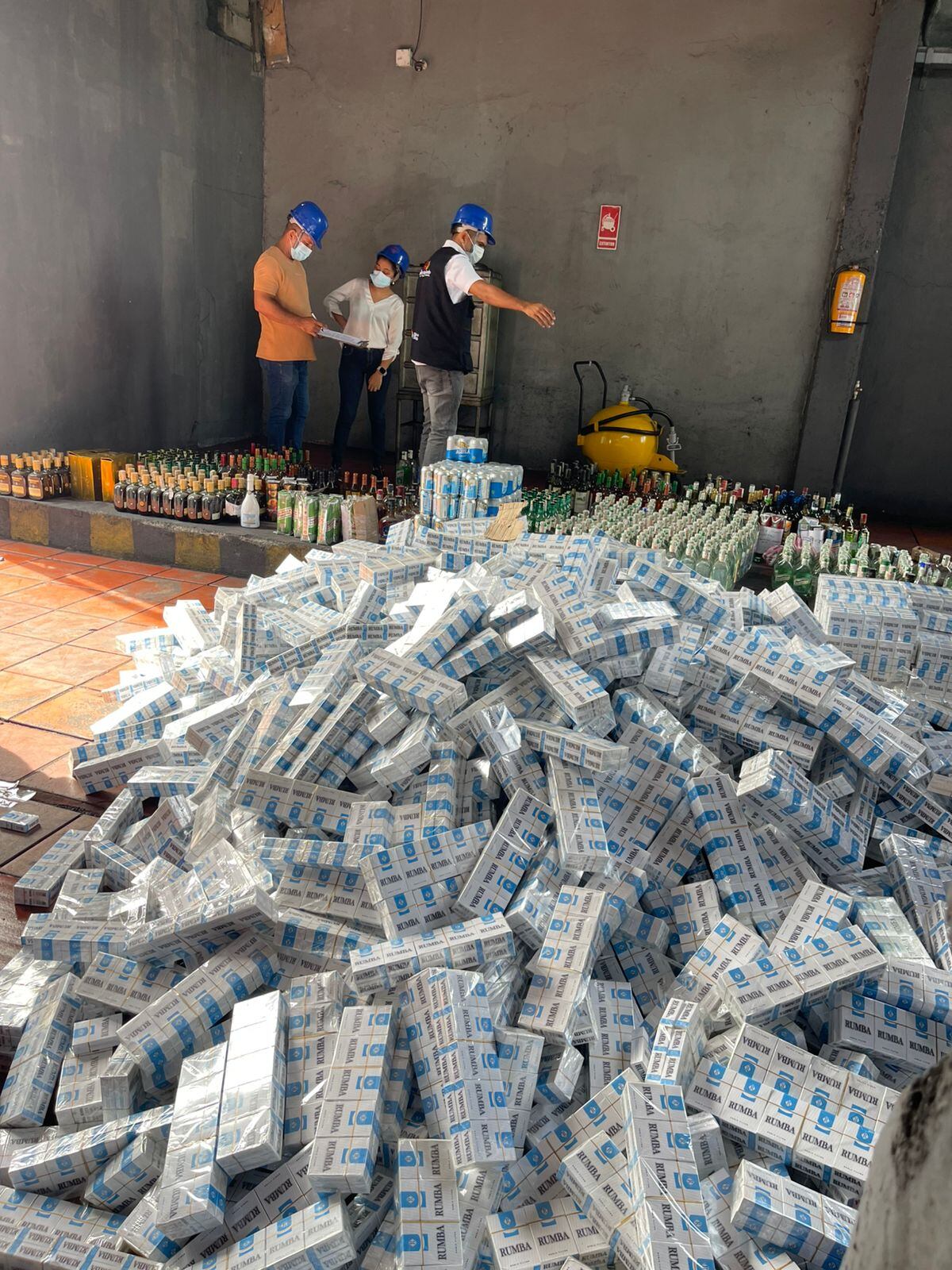 Destruyen más de 6 toneladas de productos de contrabando en Córdoba. Foto: prensa Gobernación de Córdoba.