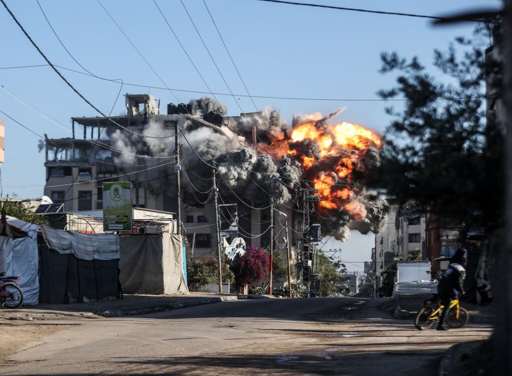Ataques en Gaza. I Foto: Ali Jadallah/Anadolu via Getty Images.