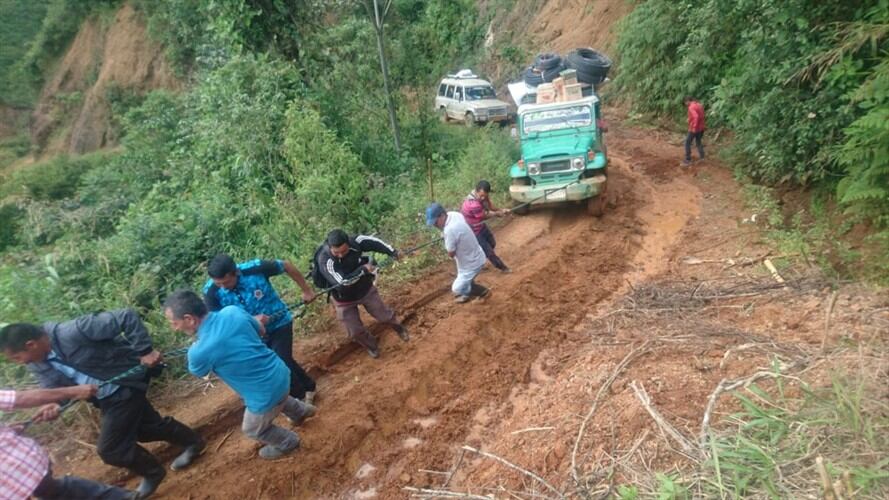 La comunidad del Resguardo Indígena de Honduras denunció dificultades para el acceso de vehículos . Foto: Cortesía Rolando Tálaga