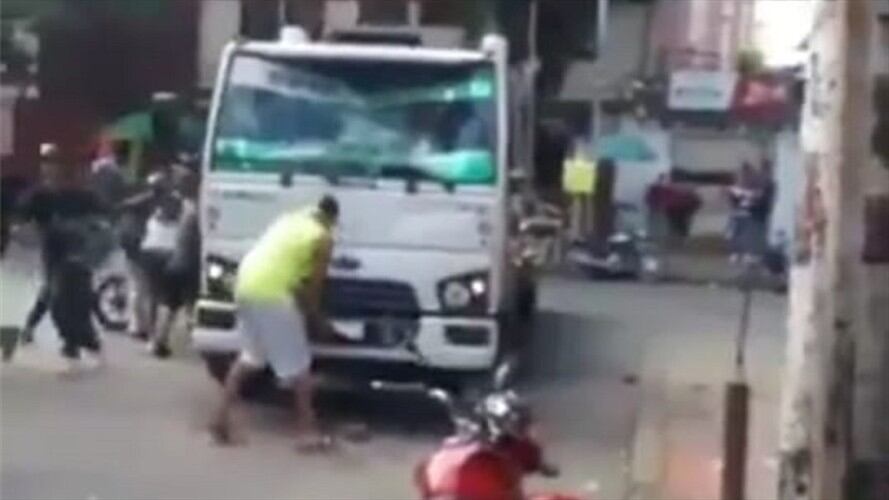 La asonada se registró en el barrio Lourdes de Cali. Foto: Cortesía