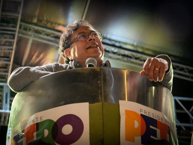 Gustavo Petro y Francia Márquez hicieron su cierre de campaña en la Plaza de Bolívar de Bogotá. Foto: Cortesía Pacto Histórico.