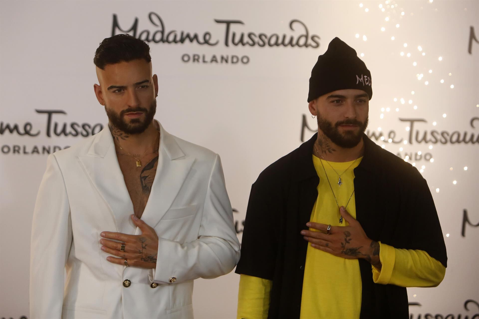 El museo Madame Tussauds reveló la figura de cera de Maluma. Foto: EFE