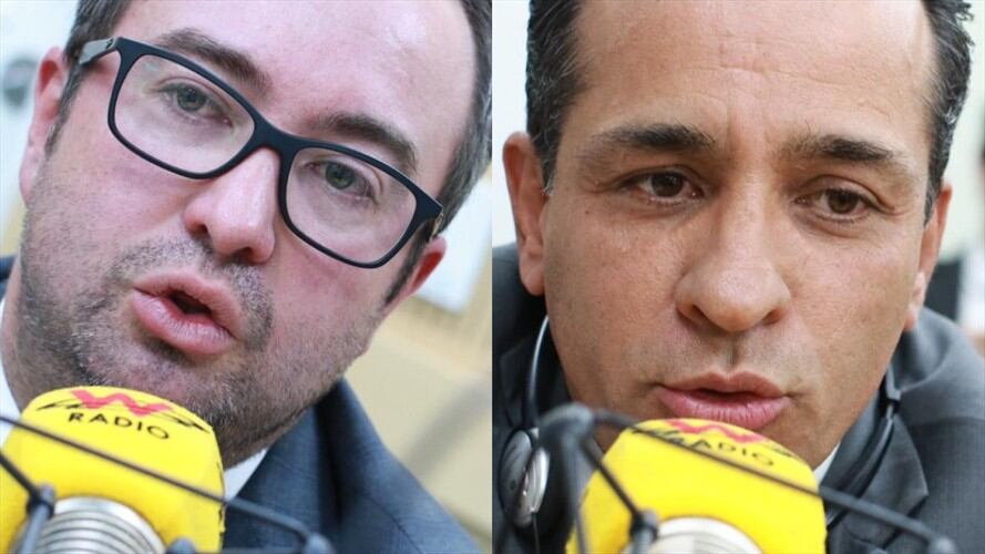 Ciro Ramírez y Alexander López en La W. Foto: La WCon Vicky Dávila