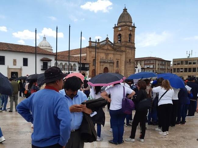 Es de recordar que el presidente de Fecode, Nelson Alarcón, denunció que en Sogamoso hay profesores amenazados. . Foto: La W