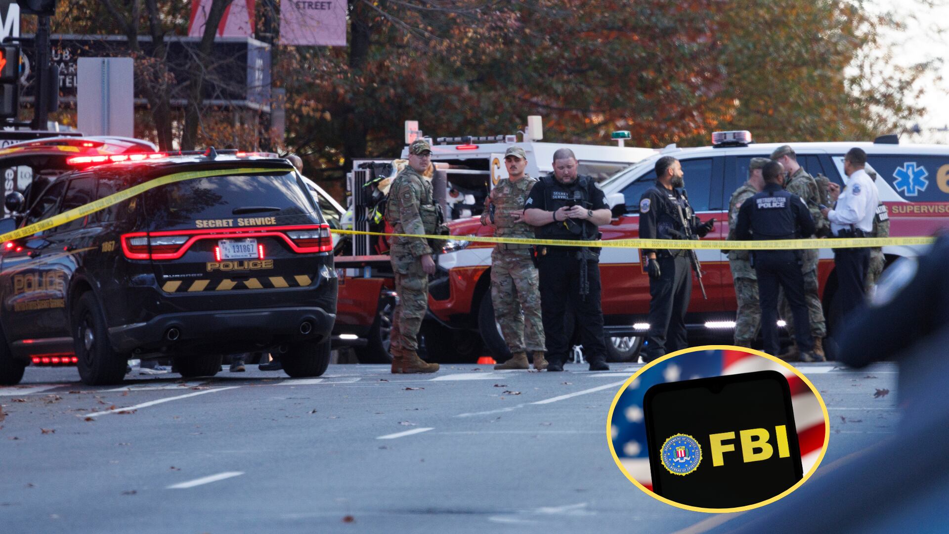 FBI. Foto: Thomas Fuller/SOPA Images/LightRocket via Getty ImagesZona del atentado en Washington. Foto: Foto: Tom Brenner for The Washington Post via Getty Images