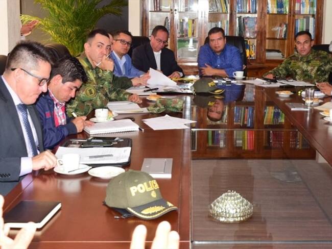 el gobernador Oscar Rodrigo Campo, convocó a un consejo de seguridad para adoptar las medidas correspondientes. Foto: Cortesía/ Gobernación del Cauca.