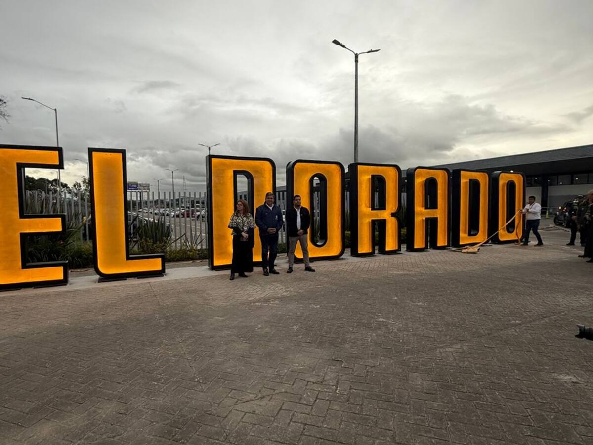 Regresa emblemático letrero del Aeropuerto El Dorado: estará ubicado en la entrada del Puente Aéreo