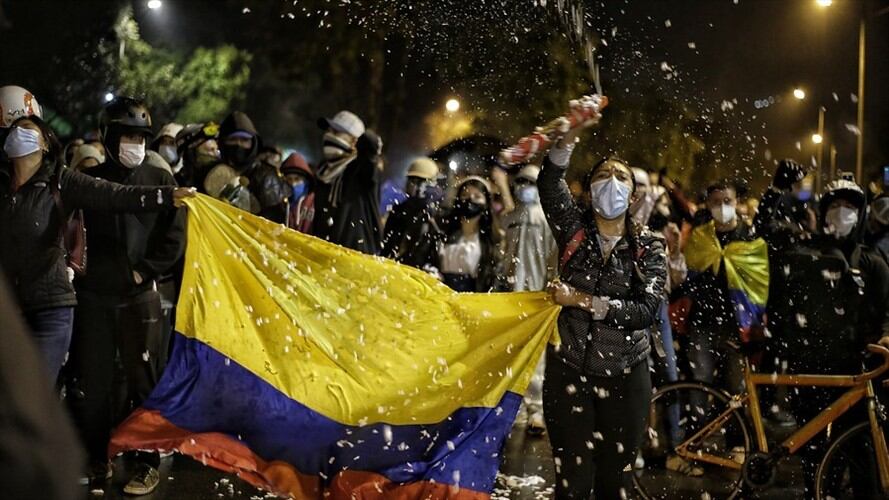 Alerta por desaparecidos durante manifestaciones en Colombia. Foto: Colprensa