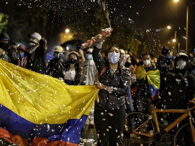 Alerta por desaparecidos durante manifestaciones en Colombia. Foto: Colprensa