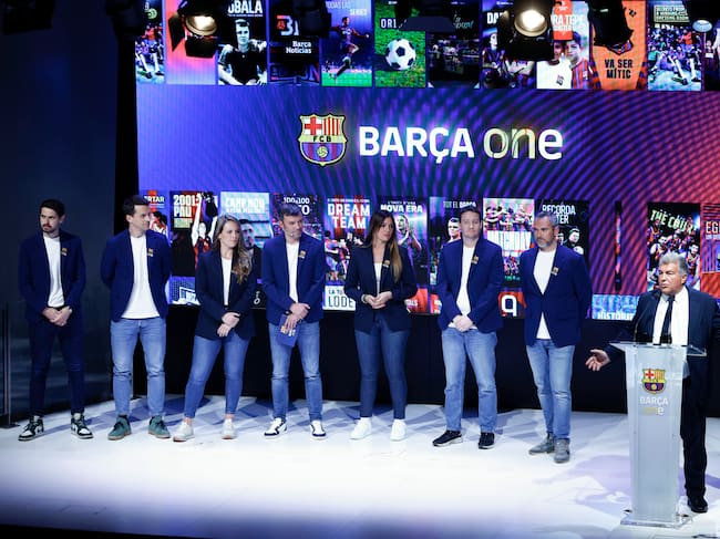 Presentación de Barça One, la nueva plataforma de contenidos audiovisuales del club azulgrana. Foto: EFE/Quique García