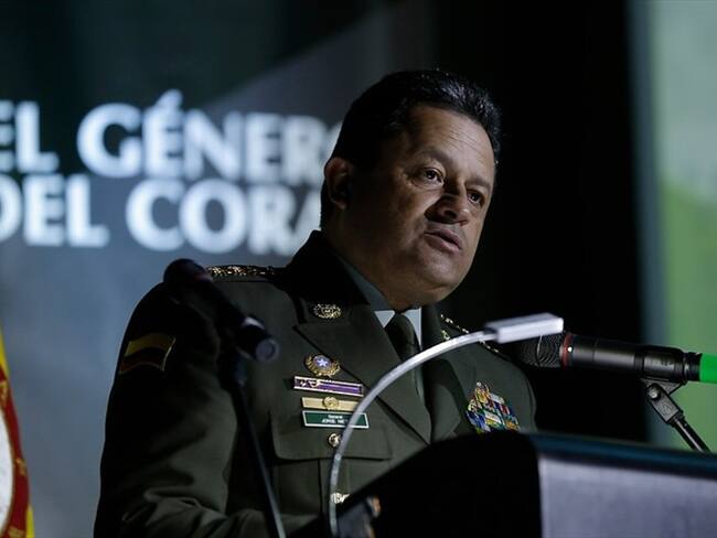 El general Jorge Hernando Nieto, explicó cómo se realizó el operativo contra el segundo al mando del Clan del Golfo. Foto: Colprensa
