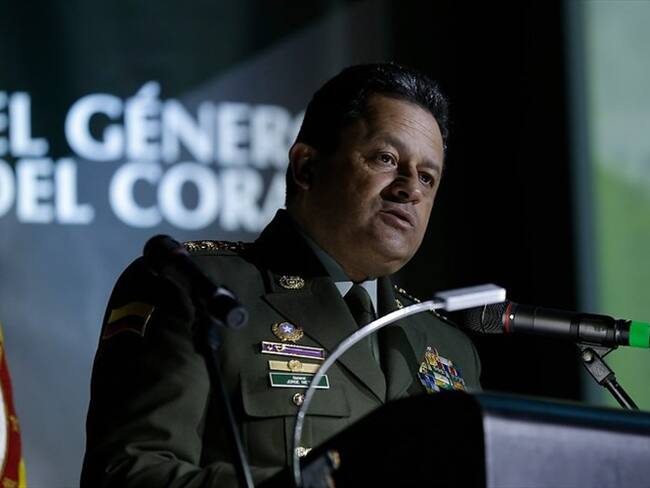 El general Jorge Hernando Nieto, explicó cómo se realizó el operativo contra el segundo al mando del Clan del Golfo. Foto: Colprensa