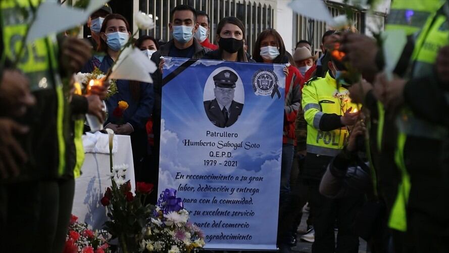 La Fiscalía imputó cargos contra Anderson de Jesús Romero por los hechos en los que fue asesinado el patrullero Humberto Sabogal. Foto: Colprensa / ÁLVARO TAVERA