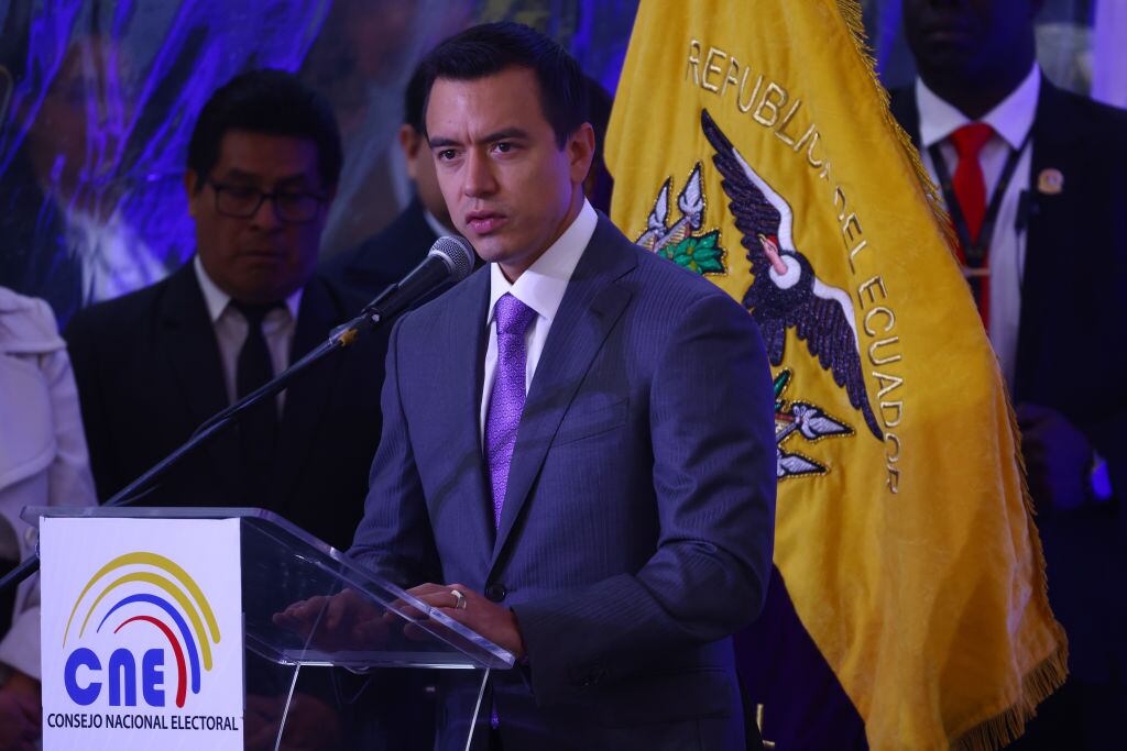 Daniel Noboa, presidente de Ecuador. Foto: Franklin Jacome/Agencia Press South/Getty Images