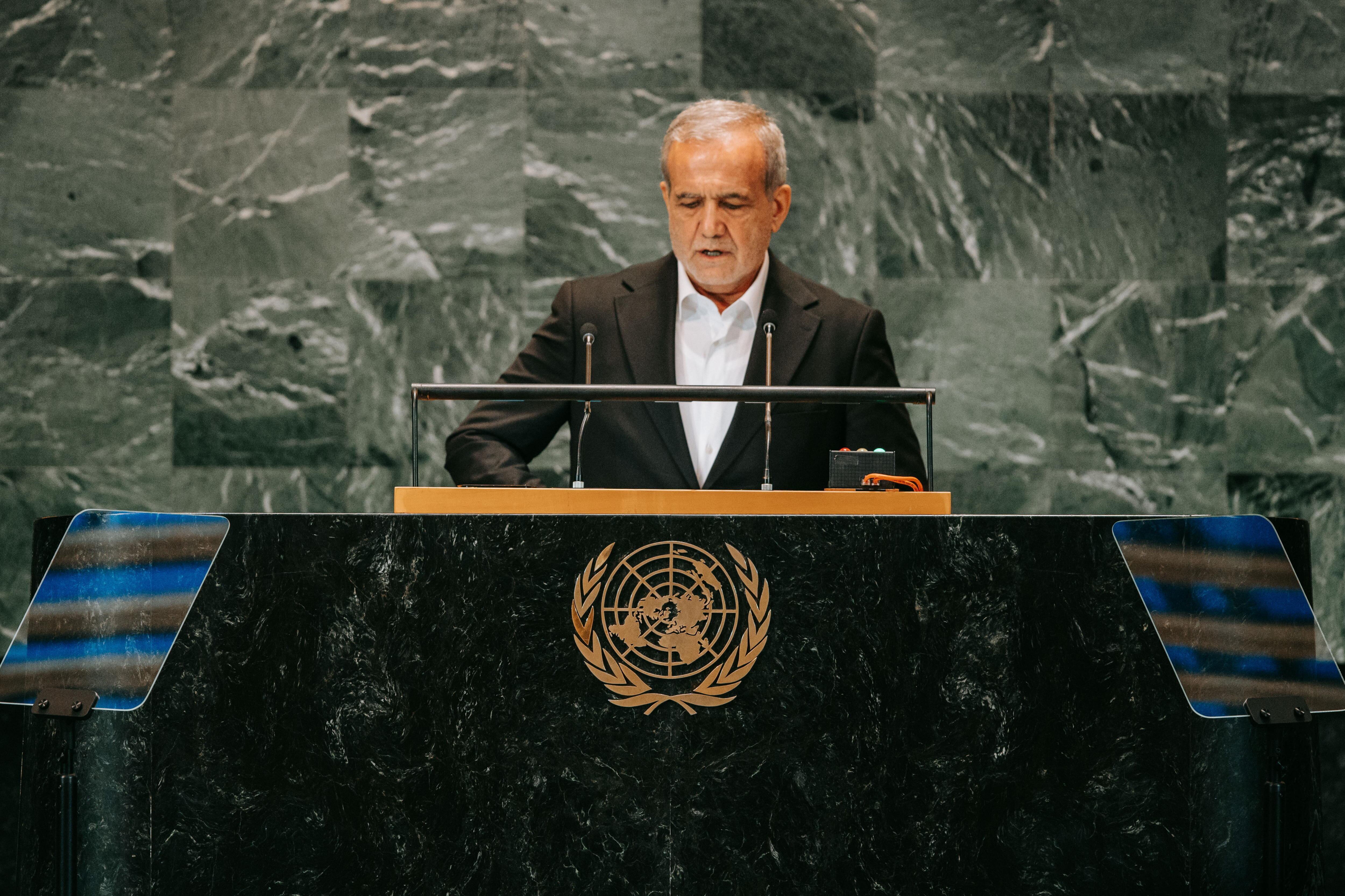 Presidente de Irán: Masoud Pezeshkian. FOTO: EFE/EPA/OLGA FEDOROVA