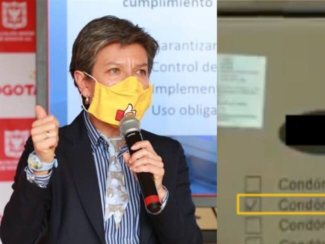 Opiniones divididas por caja de condones en insumos médicos de Bogotá. Foto: Colprensa - Video Twitter: @ClaudiaLopez