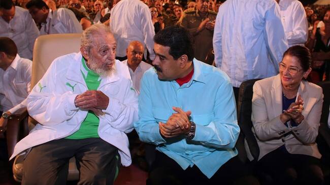 Fidel Castro y Nicolás Maduro. Foto: Agencia EFE