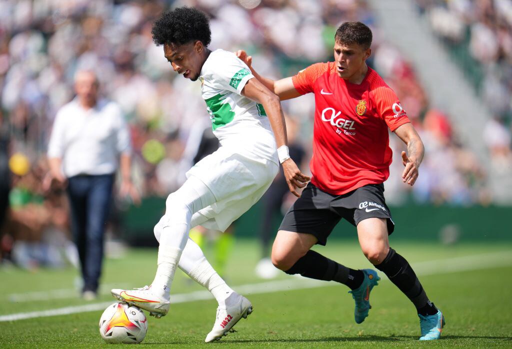 el colombiano Johan Mojica del Elche de España  (Photo by Aitor Alcalde/Getty Images)