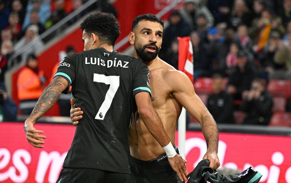 Luis Díaz y Mohamed Salah / Getty Images