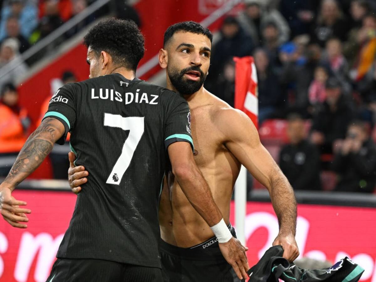 Efecto Luis Díaz: Salah remontó y salió victorioso con el Liverpool ante Southampton 3-2