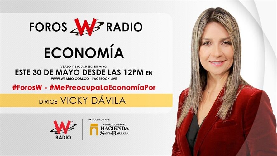 Este jueves Vicky Dávila hablará sobre la economía en nuestro país desde el Centro Comercial Hacienda Santa Bárbara.. Foto: W Radio