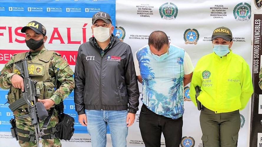 La captura se ejecutó en el barrio El Libertador de la ciudad blanca. Crédito: Cortesía