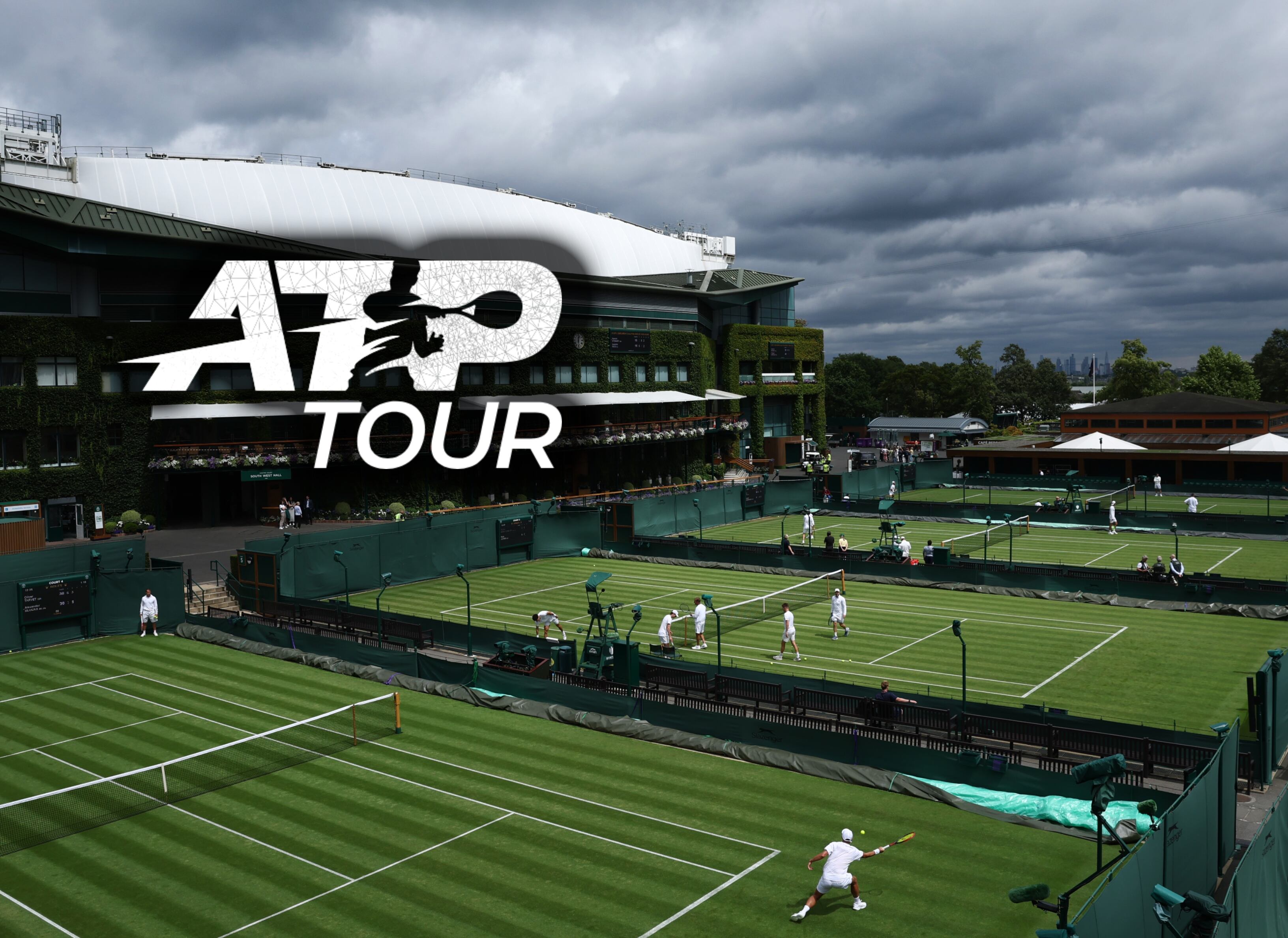 Vista general de los campos de juego de Wimbledon en Londres. FOTO: Dan Istitene/Getty Images