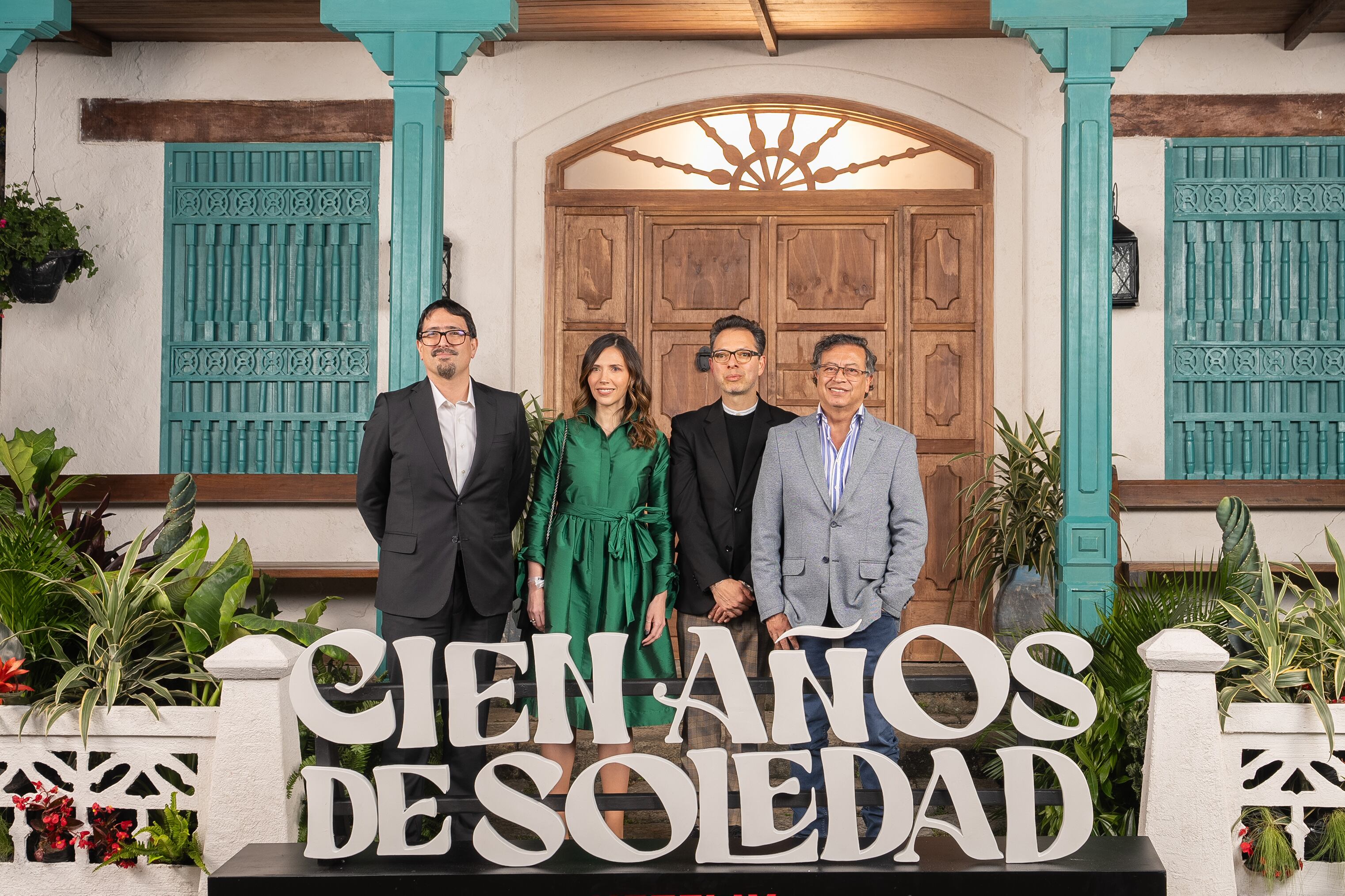 Gustavo Petro asistió al lanzamiento oficial de la serie de Netflix ‘Cien años de soledad’. Foto: Presidencia.