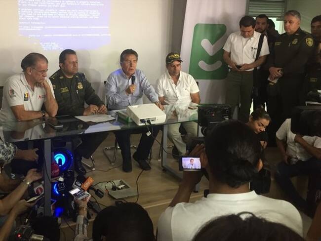 Fiscal Néstor Humberto Martínez dio detalles del atentado en Barranquilla