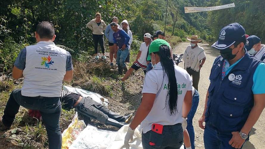 La víctima fue identificada como José Jahir Guetio Guetio de 24 años. Crédito: Cortesía.