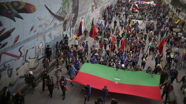 Las organizaciones sociales convocarán en los próximos días a una nueva jornada de protesta en pro de la vida. Foto: Colprensa