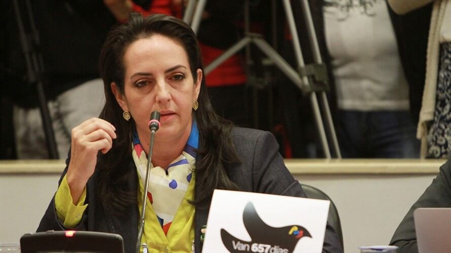Senadora de la República María Fernanda Cabal. Foto: Colprensa - Germán Enciso
