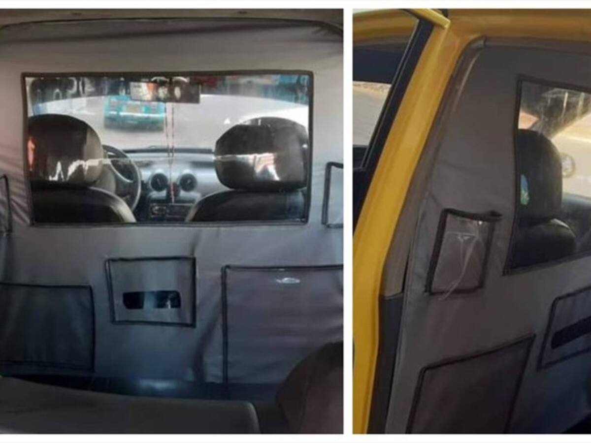 En Bucaramanga crean barrera anticontacto para vehículos de servicio público