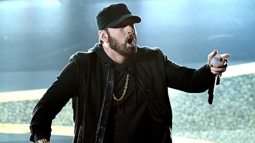 “Me tomó 18 años llegar acá”: Eminem cumple el sueño de sus fans y canta en los Oscar. Foto: Getty Images