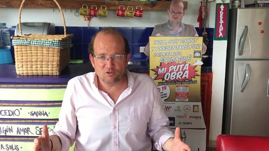 El periodista Daniel Samper Ospina habla de cada una de sus experiencias desde que empezó con ´Mi puta obra'. Foto: Captura de pantalla.